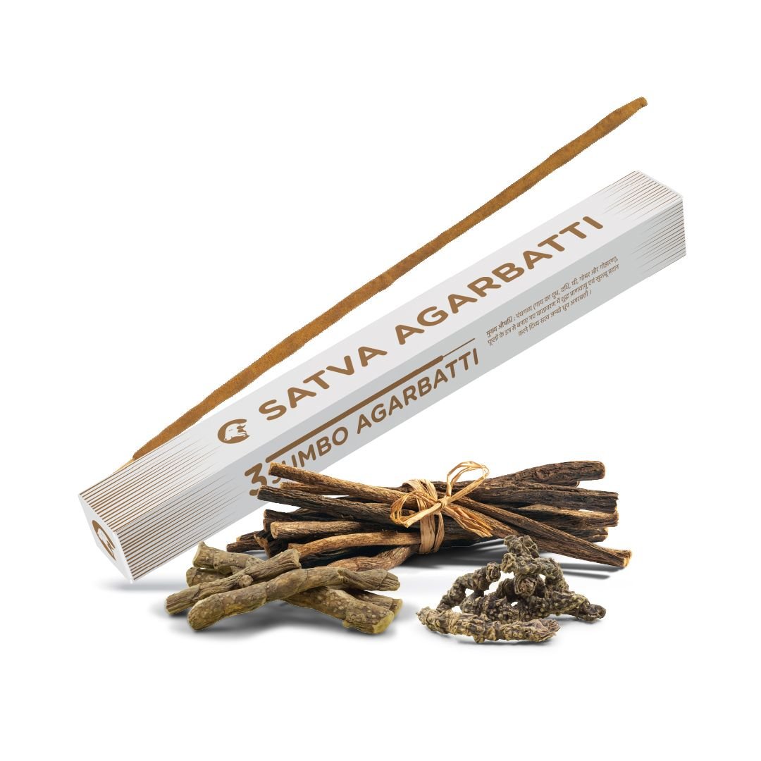 A-Satva-Jumbo-Agarbatti-Natural-Dhoop-Charcoal-Free-Surbhika-1.jpg Satva Jumbo Agarbatti 16 inch - Image 1